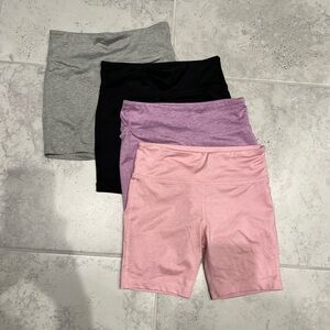 Girls bike shorts size M